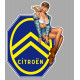 CITROËN  left Vintage Pin Up  laminated decal