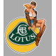 LOTUS Sticker Pin Up  Vintage droite vinyle laminé