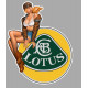 LOTUS Left vintage Pin up  laminated decal