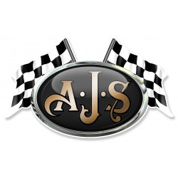 AJS Flags laminated decal