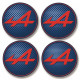 ALPINE  x 4  Laminated decals