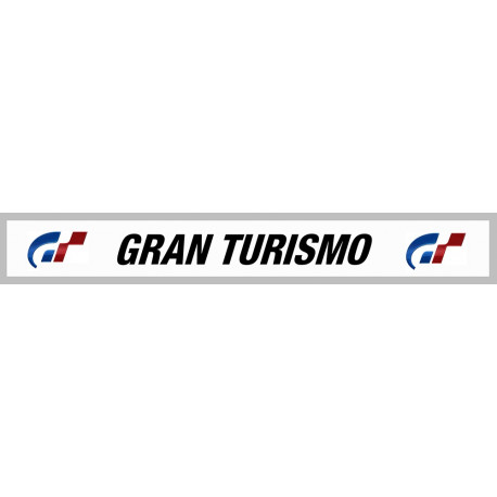 GRAN TOURISMO   Helmet Visor Sunstrip  laminated decal