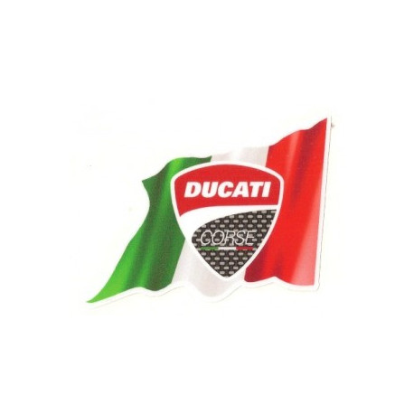 DUCATI right Flag laminated decal