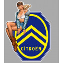 CITROËN  Vintage Pin Up gauche Sticker vinyle laminé