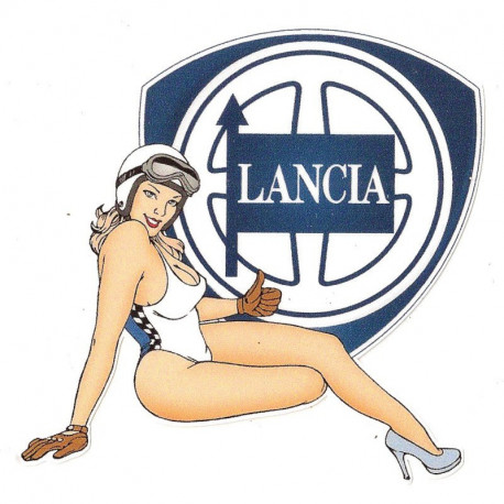 LANCIA right Pin Up Laminated decal