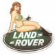 LAND ROVER right Pin Up laminated decal