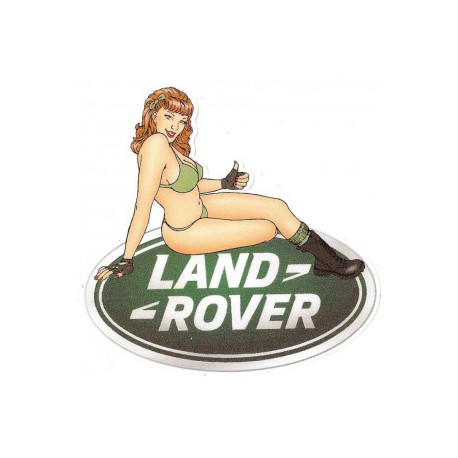 LAND ROVER  Pin Up droite sticker vinyle laminé