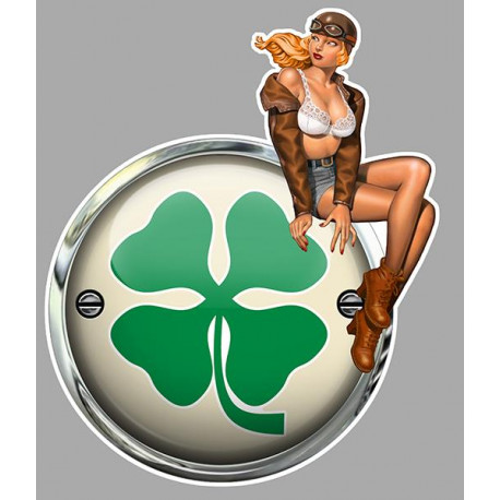 ALFA ROMEO  right Pin Up laminated decal