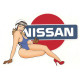 NISSAN right Pin Up laminated decal