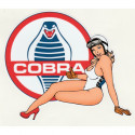 COBRA  Pin Up gauche sticker vinyle laminé