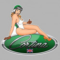 FORDCORTINA  Pin Up droite sticker vinyle laminé