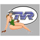 TVR  right Pin Up laminated decal