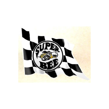 SUPER BEE Flag gauche sticker vinyle laminé