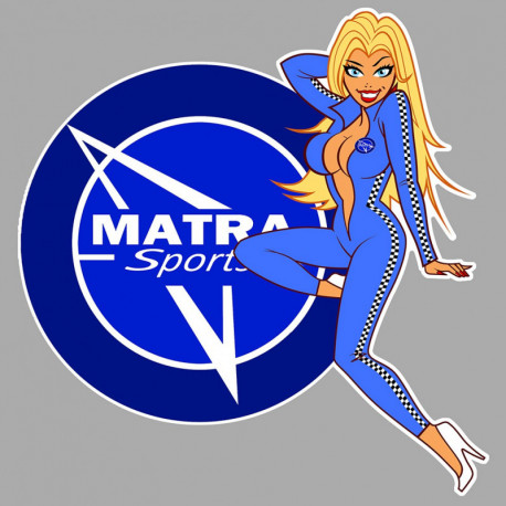 MATRA left Pin Up laminated decal