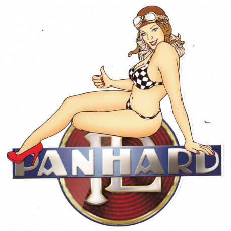 PANHARD  Pin Up gauche sticker vinyle laminé