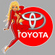 TOYOTA  right Pin Up laminated decal