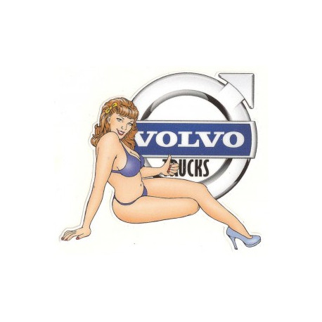 VOLVO Truck  Pin Up droite sticker vinyle laminé