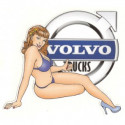 VOLVO Truck  Pin Up droite sticker vinyle laminé