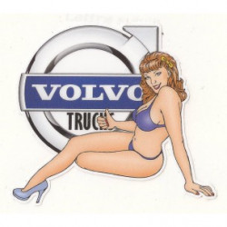 VOLVO Truck left Pin Up laminated decal