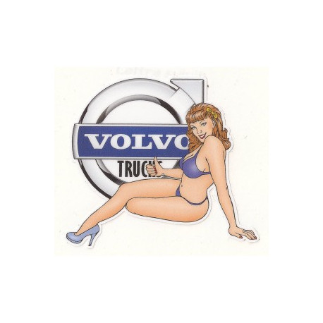 VOLVO Truck left Pin Up laminated decal