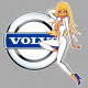 VOLVO  left Pin Up laminated decal