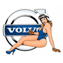 VOLVO  left Pin Up laminated decal