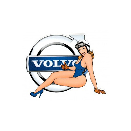 VOLVO   Pin Up gauche sticker vinyle laminé