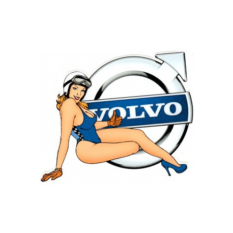 VOLVO   Pin Up droite sticker vinyle laminé