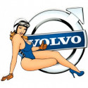 VOLVO   Pin Up droite sticker vinyle laminé