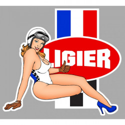 LIGIER  Pin Up droite sticker vinyle laminé