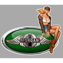 MORGAN  Pin Up droite sticker vinyle laminé