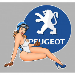 PEUGEOT  right Pin Up laminated decal