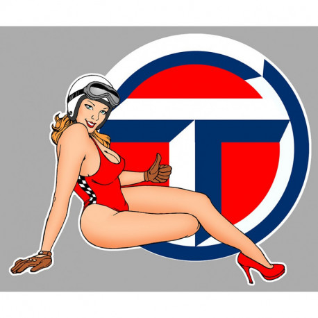 TALBOT  right Pin Up laminated decal