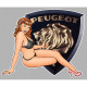 PEUGEOT 404  right Pin Up laminated decal