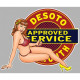 DeSoto right Pin Up laminated decal