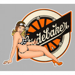 STUDEBAKER  right Pin Up laminated decal