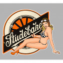 STUDEBAKER  left Pin Up laminated decal