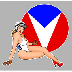 VAILLANTE  right Pin Up laminated decal