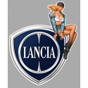 LANCIA right Pin Up Laminated decal