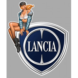 LANCIA left Pin Up Laminated decal