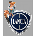 LANCIA left Pin Up Laminated decal