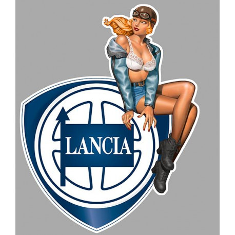 LANCIA  Pin Up droite sticker vinyle laminé