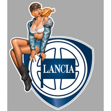 LANCIA left Pin Up Laminated decal