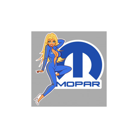 MOPAR  right Pin Up laminated decal