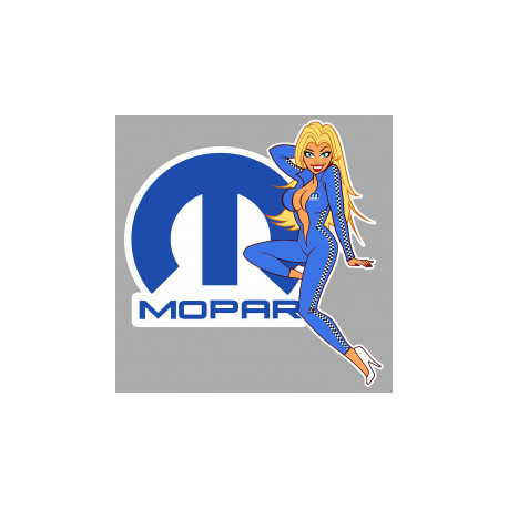 MOPAR  left Pin Up laminated decal