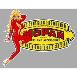 MOPAR  right Pin Up laminated decal