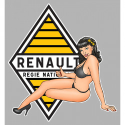 REGIE  Pin Up Sticker gauche vinyle laminé