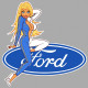 FORD  right Pin Up laminated decal