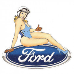 FORD  Pin Up droite sticker vinyle laminé