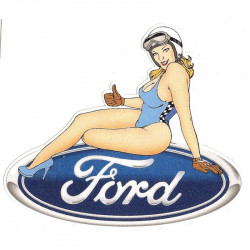 FORD  Pin Up gauche sticker vinyle laminé